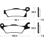 TECNIUM Racing MX/ATV Sintered Metal Brake pads for CAN-AM OUTLANDER 650, OUTLANDER 650 EFI XT, OUTLANDER 6X6 650 EFI 2011-2022