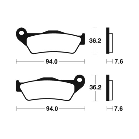 Plaquettes de frein TECNIUM Performance métal fritté pour KTM ADVENTURE 990, CF MOTO CL-X 700 SPORT et HUSQVARNA NORDEN 901