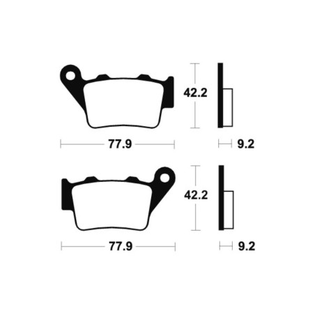 Plaquettes de frein TECNIUM Performance métal fritté pour KTM, HUSQVARNA, APRILIA et YAMAHA de 1997 à 2026