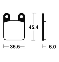 Plaquettes de frein TECNIUM Performance métal fritté pour BETA RRT 50 MOTARD, RIEJU RR 50, SHERCO SE 50 et SUZUKI RMX 50