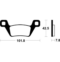 TECNIUM Bremsbeläge für KYMCO MXU 550, MXU 550 I EPS, MXU 700, MXU 700 I EPS, UXV 700 2013-2026