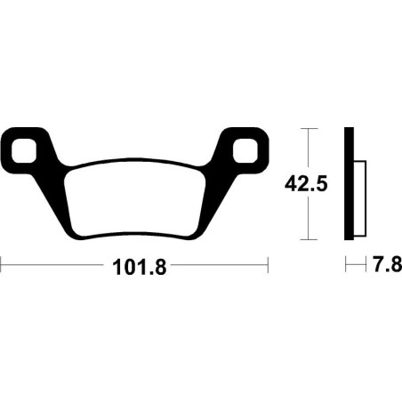 TECNIUM MX/ATV Sintermetall Bremsbeläge für KYMCO MXU 550, MXU 550 I EPS, MXU 700, MXU 700 I EPS, UXV 700 2013-2026