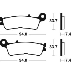 TECNIUM brake pads for FANTIC XE 125, XEF 250, XEF 450, XX 125, XX 250 and YAMAHA WRF 250, WRF 450, YZF 250, YZF 450 2021-2027