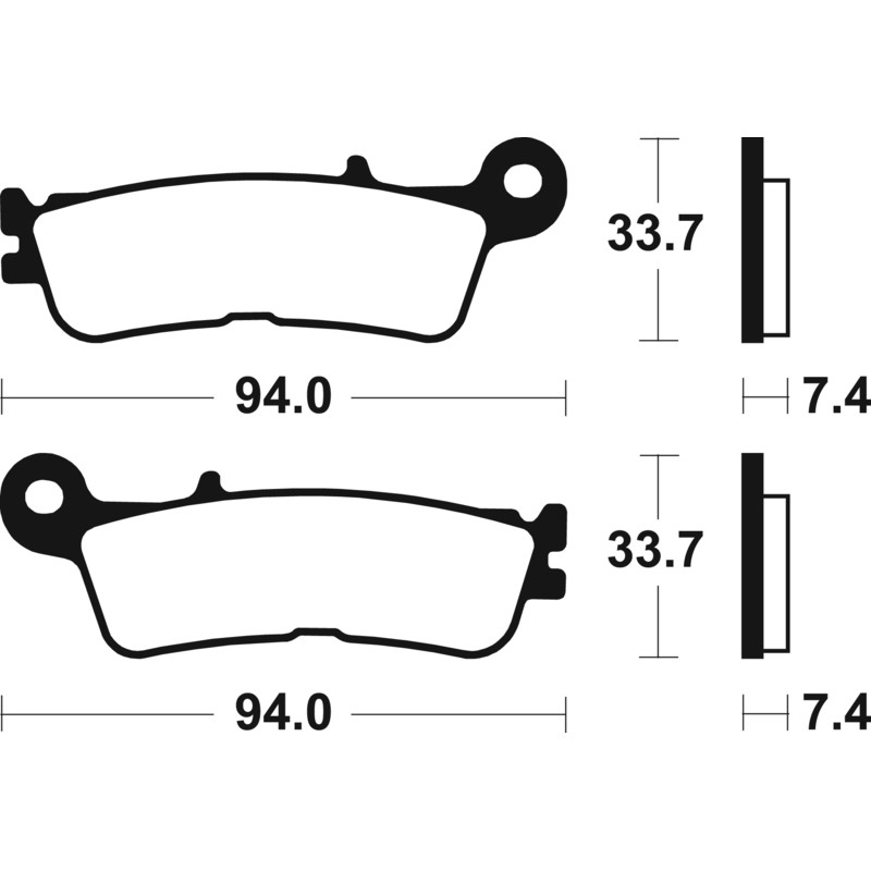 Pastillas de freno TECNIUM Sinterizadas para FANTIC XE 125, XEF 250, XEF 450, XX 125 y YAMAHA WRF 250, WRF 450, YZF 250, YZF 450
