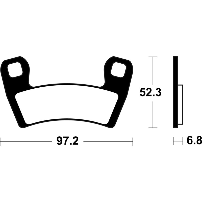TECNIUM MX/ATV Sintered Metal Brake pads for POLARIS RZR 900, RZR 900 TRAIL S SPORT, RZR 900 TRAIL ULTIMATE, RZR 900 XP