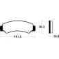 TECNIUM MX/ATV Sintered Metal Brake pads for CF MOTO UFORCE 800 EPS T1, UFORCE 800 EX 2018-2022 - MO4486