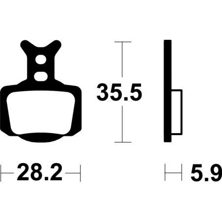 Plaquettes de frein TECNIUM MX/Quad Racing métal fritté pour KTM SX 50, SX E 5, GAS GAS MC 50, MCE 5 et HUSQVARNA EE 5, TC 50
