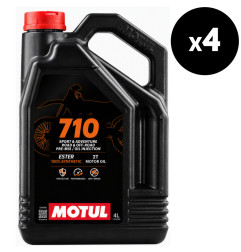 Huile moteur MOTUL 710 2T - 4L (x4)