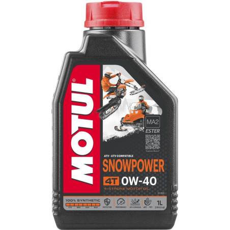 MOTUL Snowpower 4T Motor Oil - 0W40 - 1L