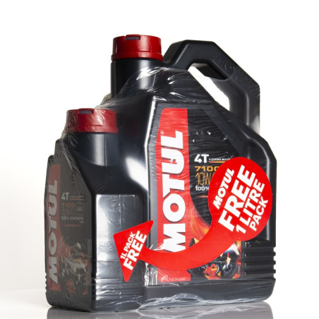 MOTUL 7100 Motor Oil 10W40 4T Synthetic 4L + 1L Offered