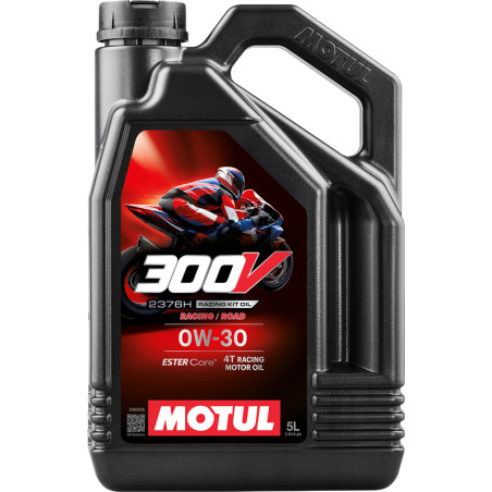 Huile moteur MOTUL 300V Factory Line Racing 2376H 4T - 0W30 - 5L