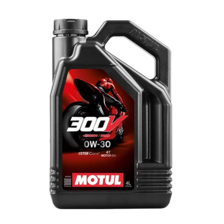 Huile moteur MOTUL 300V Factory Line Road Racing 4T - 0W30 - 4L