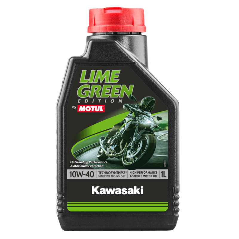 Aceite de motor MOTUL Kawasaki Lime Green 4T - 10W40 4L