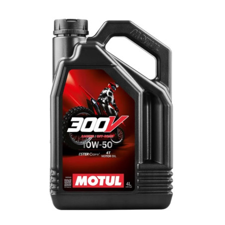 Huile moteur MOTUL 300V Factory Line Off-Road Racing 4T - 10W50 - 4L