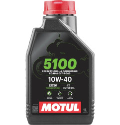 Aceite de motor MOTUL 5100 4T - Pack promoción 10W40 4 L + 1 L gratis