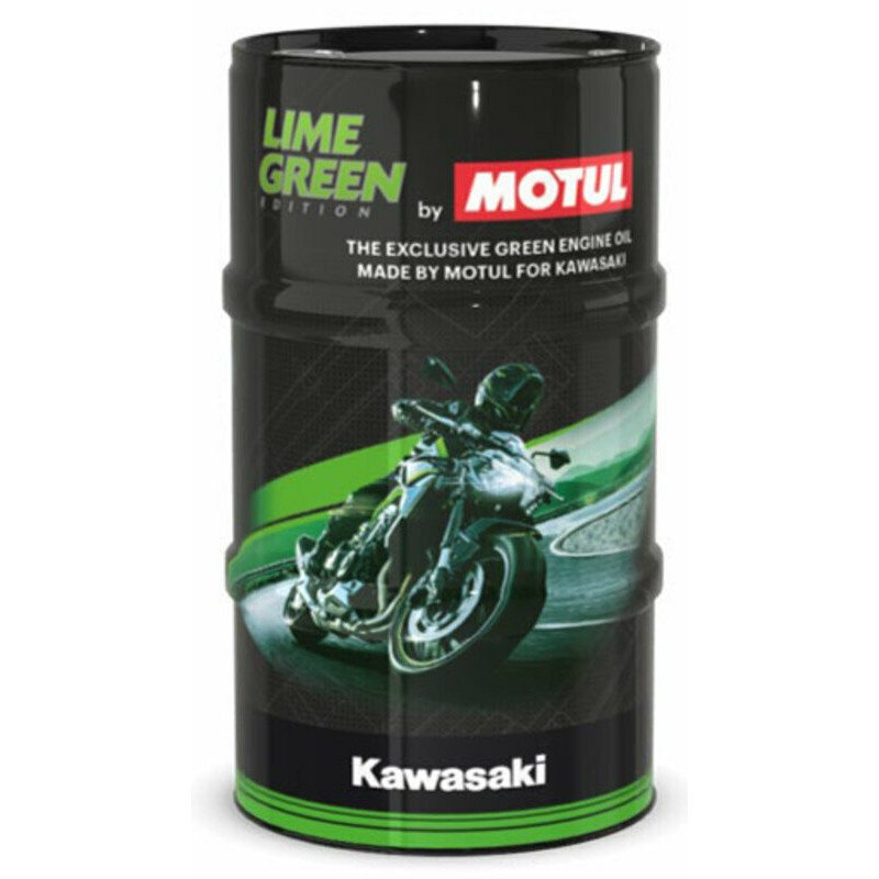 Huile moteur Kawasaki Lime Green 4T - 10W40 - 60L + coussin MOTUL