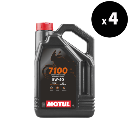 Huile moteur MOTUL 7100 4T - 5W40 - 4L (x4)