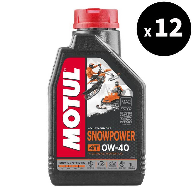 MOTUL Snowpower 4T Motor Oil - 0W40 - 1L (x12)