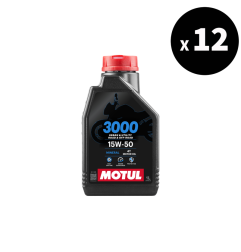 Huile moteur MOTUL 3000 4T - 15W50 - 1L (x12)