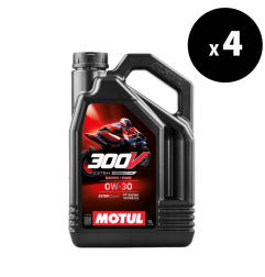 Huile moteur MOTUL 300V Factory Line Racing 2376H 4T - 0W30 - 5L (x4)