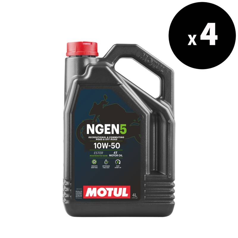 MOTUL NGEN 5 4T Motor Oil - 10W50 4L (x4)