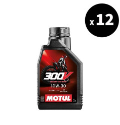 Huile moteur MOTUL 300V Factory Line Off Road Racing 4T - 10W30 - 1L (x12)