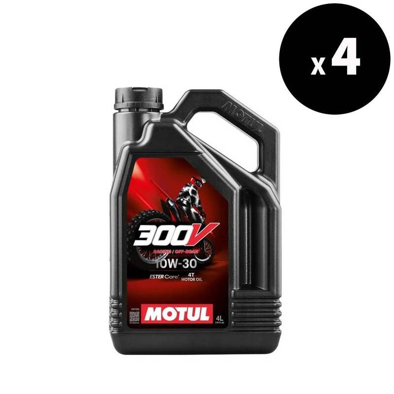 MOTUL 300V Factory Line Off Road Racing 4T Motor Oil - 10W30 - 4L (x4)