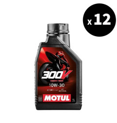 Huile moteur MOTUL 300V Factory Line Road Racing 4T - 10W30 - 1L (x12)