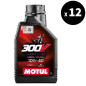 Huile moteur MOTUL 300V Factory Line Off-Road Racing 4T - 10W40 - 1L (x12)