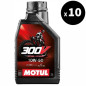 Huile moteur MOTUL 300V Factory Line Off-Road Racing 4T - 10W50 1L (x10)