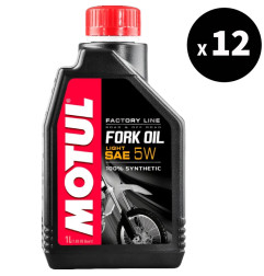 Huile de fourche MOTUL Factory Line - 5W - 1L (x12)