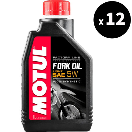 Huile de fourche MOTUL Factory Line - 5W - 1L (x12)
