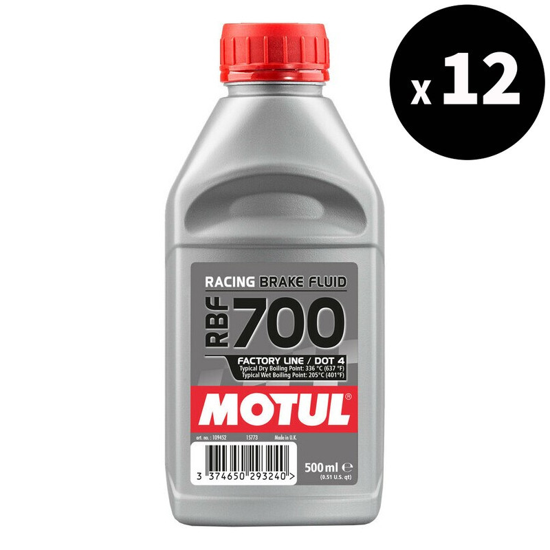MOTUL RBF 700 Rennbremsflüssigkeit Dot 4 500ml x12