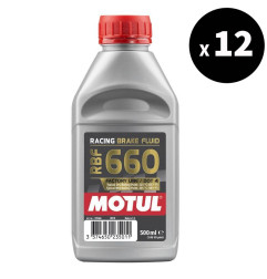 Liquide de frein MOTUL DOT 4 RBF 660 Racing - 500ml (x12)