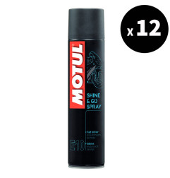 Nettoyant MOTUL E10 Shine & Go silicone - spray 400ml (x12)