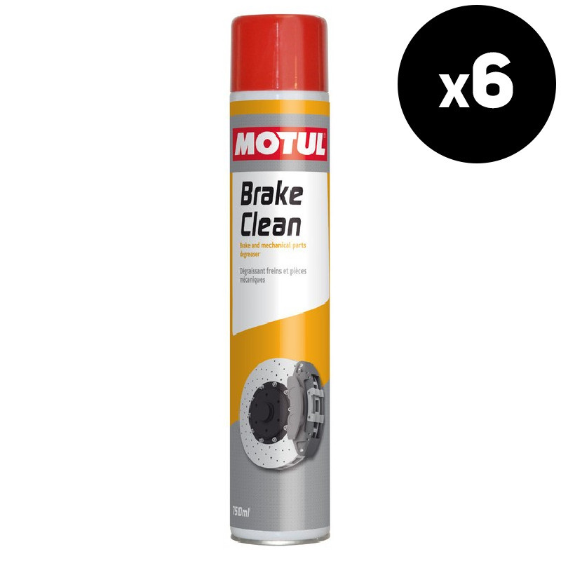 Limpiador de frenos MOTUL gama taller - Spray 750ml x6 Limpiador de frenos MOTUL gama taller - Spray 750ml x6