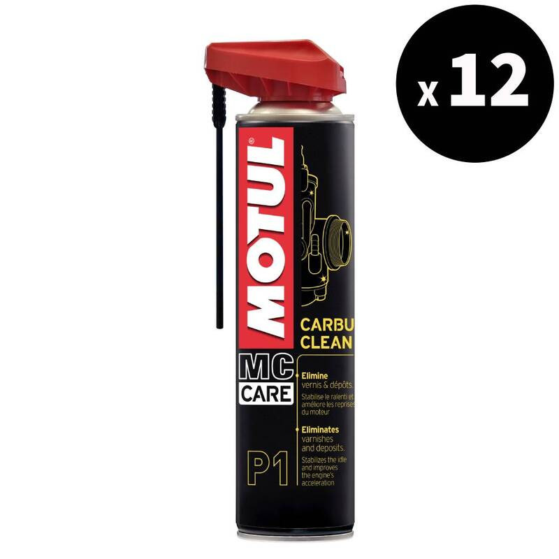 Nettoyant carburateur MOTUL P1 Carbu Clean - spray 400ml (x12) Nettoyant carburateur MOTUL P1 Carbu Clean - spray 400ml (x12)