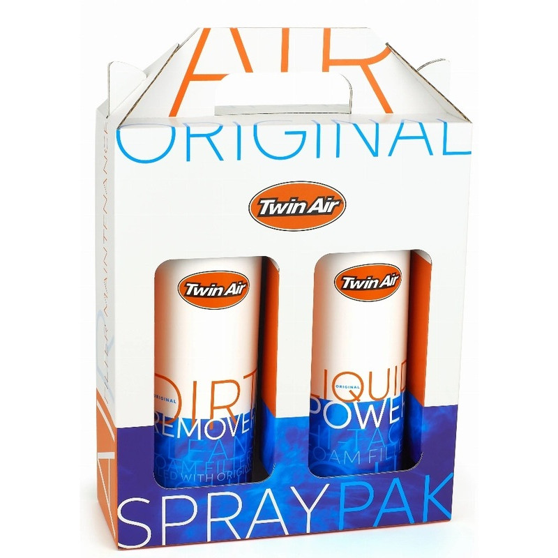 Kit de mantenimiento para filtro de aire TWIN AIR Liquid Power + Dirt Remover - 2 x 500ml