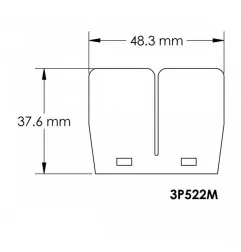 Ersatzplättchen für membranblock V-FORCE3 für YAMAHA YFS 200 BLASTER 2WD, YFZ 350 BANSHEE 2WD 1988-2007