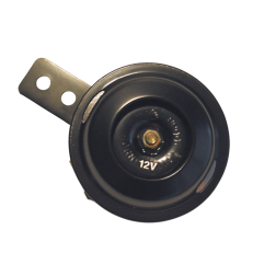 HIGHSIDER smart Hupe Schwarz 12V, 70 mm Durchmesser, 100 dB, E-geprüft für HONDA, APRILIA, SUZUKI und DAELIM 1995-2025