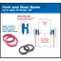ALL BALLS Fork Oil Seals without Dust Covers 38X50X8/10,5 for BETA EVO 125, EVO 200, YAMAHA IT 175, TDR 125 and SHERCO ST 125