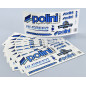 Autocollants POLINI Blue Line pour APRILIA HABANA 125 RETRO de 1999 à 2003