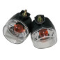HIGHSIDER smart ATV Glühlampen Blinker Gehäuse Schwarz / Linse Klar (Paar), Vorn & Hinten für KYMCO, YAMAHA und HONDA 1993-2020