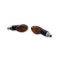 Clignotant HIGHSIDER smart Cateye Mini homologué - verre fumé - la paire pour KYMCO MXU 150 et YAMAHA YFM 350 GRIZZLY 2WD