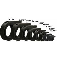 Abrazaderas VISION X diámetro 445mm para rosca M8 aluminio negro
