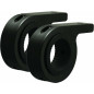 Kit de fixation VISION X tube Ø63,5mm pour visserie M10 alu noir