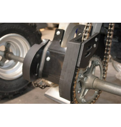 Protector trasero de cárter AXP 6 mm Negro para YAMAHA YFZ 450 de 2009 a 2023