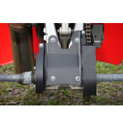 Protector trasero de cárter AXP 6 mm negro para HONDA TRX 450 R SPORTRAX ELECTRIC START 2WD, TRX 450 R SPORTRAX KICK START 2WD