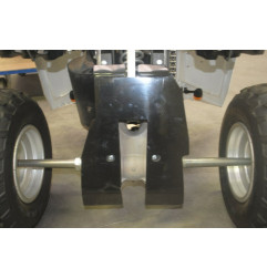 AXP Unterfahrschutz hinten - HDPE 10 mm für YAMAHA YFM 700 RAPTOR 2WD 2006-2019