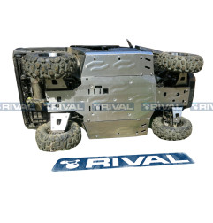 RIVAL Kompletter Unterfahrschutz - Aluminium 4 mm CF Moto für CF MOTO UFORCE 800 TRACKER 2013-2014